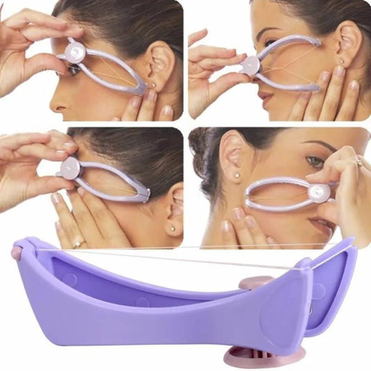 Sipne Face and Body Hair Threading System | Cotton Threading Device for Eyebrows Face & Body | Random Color