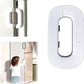 Child Safety Refrigerator Lock | Baby Proof Double Button Fridge Lock White & Grey