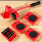 5-in-1 Heavy Furniture Mover Tool Set with Lifter & 360° Rollers