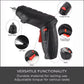 47-Piece Foldable Wireless Electric Screwdriver Kit with Adjustable Torque & USB Charging