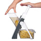 Brava Spring Vegetable Slicer Chopper | Manual Mandoline Cutter Grinder | Multi-Function Fruit & Vegetable Slicer
