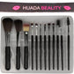 Huada Beauty Makeup Brush Set – 12-Piece Professional Makeup Tool Kit | Soft, High-Quality Synthetic Bristles