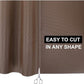 Anti-Slip Fridge & Shelf Mat | Waterproof Washable Liner for Kitchen Drawers Cabinets | Brown