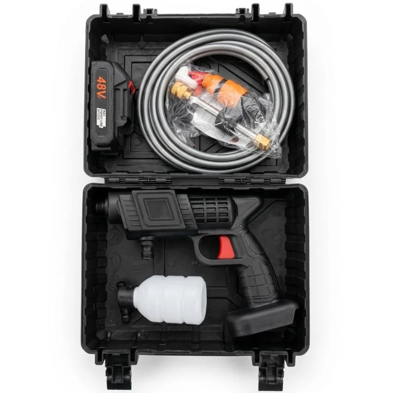 Automatic Cordless Car Wash Spray Gun 48V Pakistan | Wireless High Pressure Foam Jet Washer