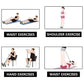 Tummy Trimmer | Foot Pedal Resistance Band | Elastic Sit-Up Pull Rope | Fitness & Yoga Trainer | Random Colors