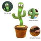 Rechargeable Dancing Cactus Toy with Hat | Interactive Singing, Talking & Dancing Plush for Kids