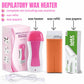 3-in-1 Wax Heater Machine for Hair Removal | Cartridge Wax Warmer + Wax Cartridge + Wax Strips