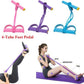 Tummy Trimmer | Foot Pedal Resistance Band | Elastic Sit-Up Pull Rope | Fitness & Yoga Trainer | Random Colors